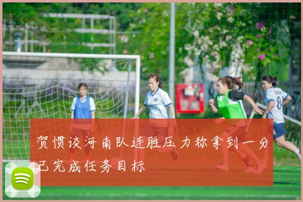 贺惯谈河南队连胜压力称拿到一分已完成任务目标